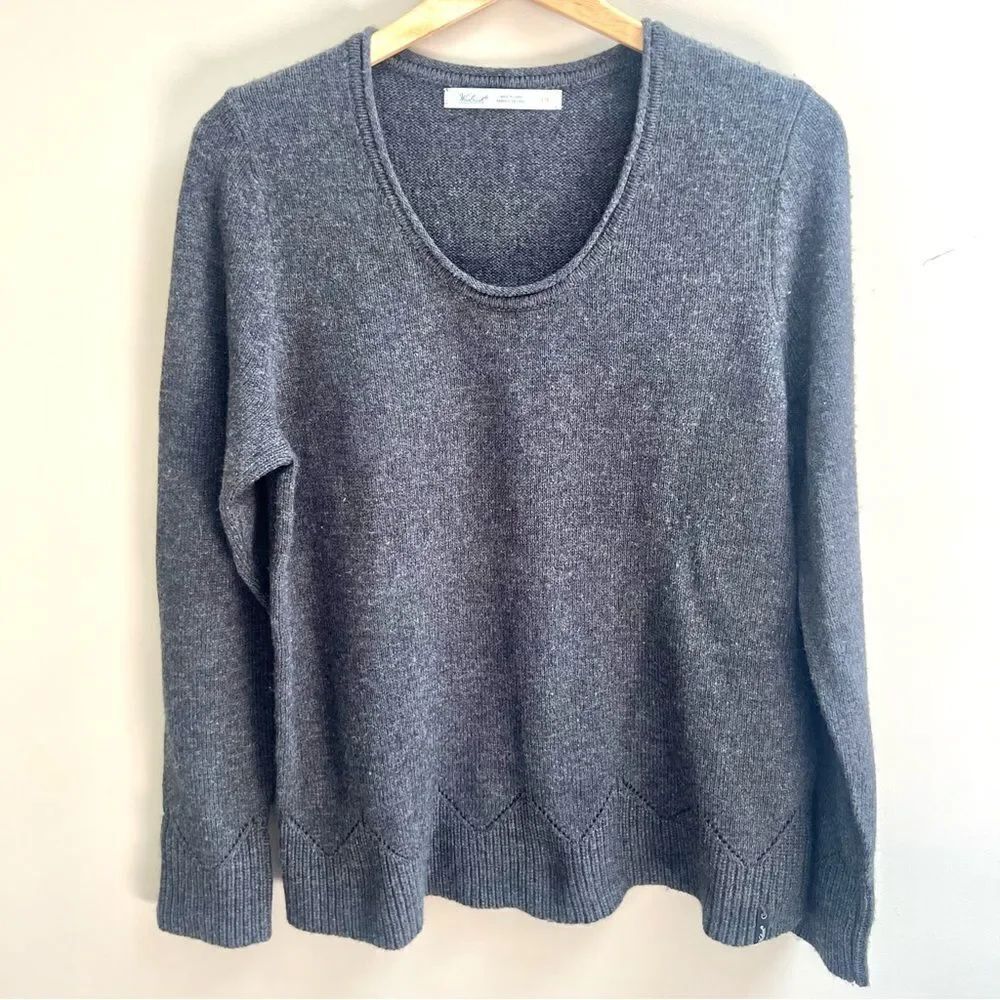 Woolrich Gray soft wool blend sweater L